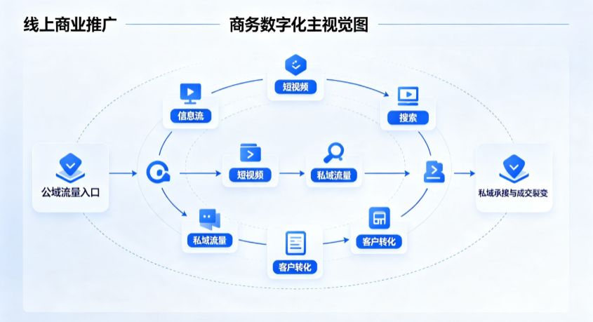 白城线上商业推广怎么做？全域流量闭环搭建与低成本转化实战指南